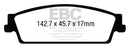 EBC 15+ Cadillac Escalade 6.2 2WD Greenstuff Rear Brake Pads-5