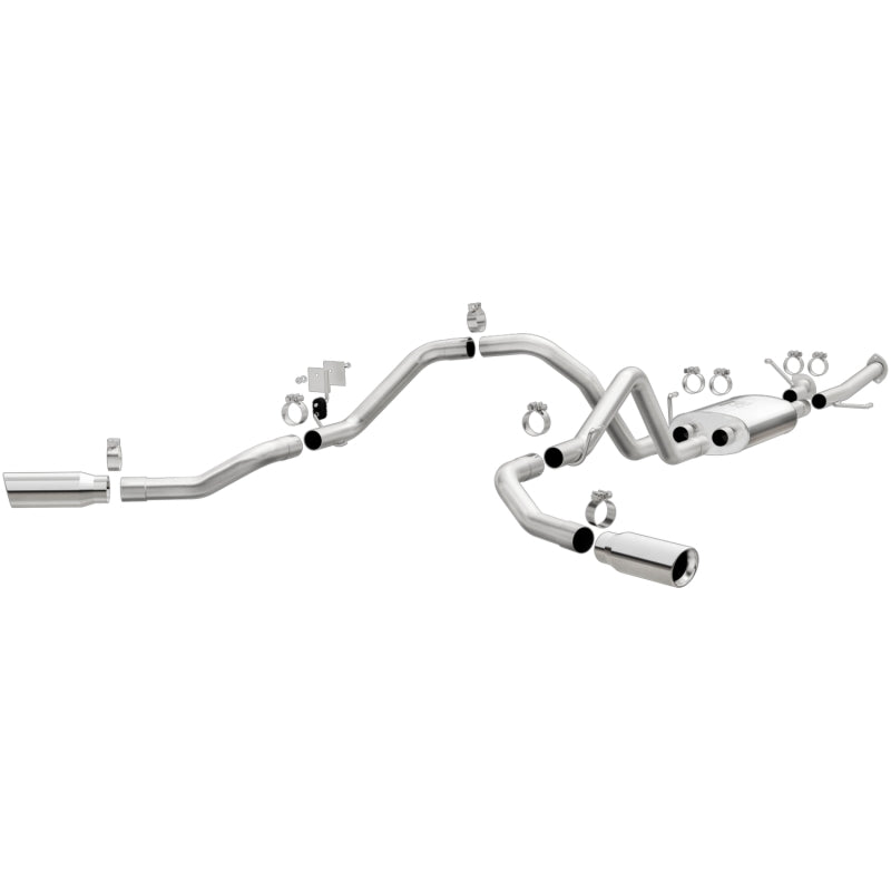 MagnaFlow Cat-Back 10-15 Toyota Tundra SC LB / CC SB 4.6L/5.7L V8 SS 2.5 Dual Split Rear 4in Tip - 0