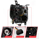 ANZO GMC SIERRA 1500 14-15 2500H/15-19 Projector Headlight Plank Style Black w/ Switchback (Halogen)-5