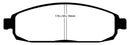 EBC 05-10 Jeep Commander 3.7 Greenstuff Front Brake Pads-4