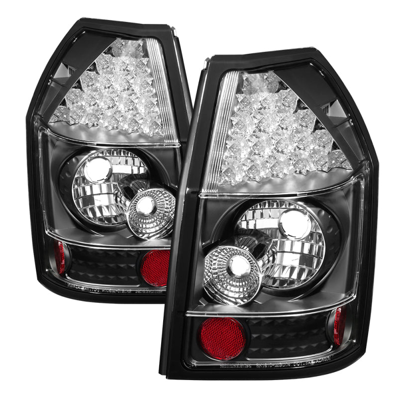 Spyder Dodge Magnum 05-08 LED Tail Lights Black ALT-YD-DMAG05-LED-BK - 0