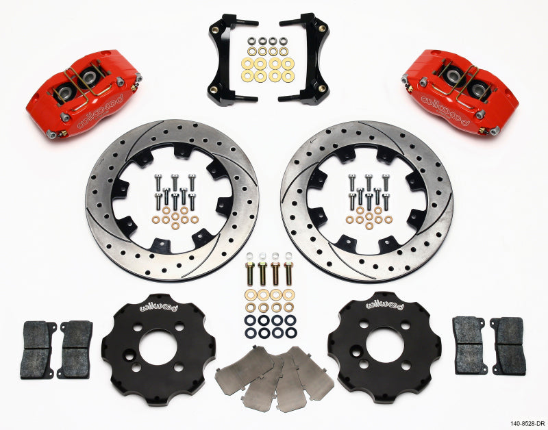 Wilwood Dynapro Radial Front Kit 12.19in Drilled Red Mini Cooper - 0