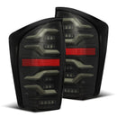AlphaRex 16-21 Toyota Tacoma LUXX LED Taillights Alpha Blk w/Activ Light/Seq Signal-1