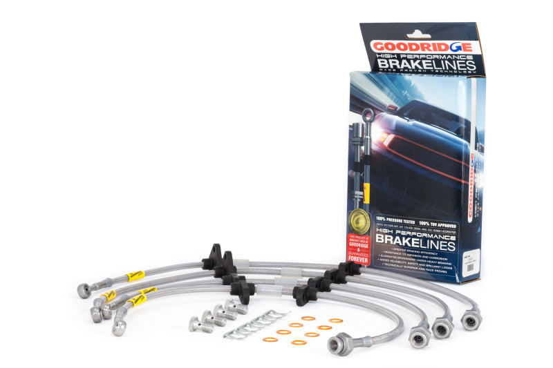 Goodridge 90-93 Acura Integra Stainless Steel Brake Line Kit - 0