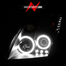 ANZO 2007-2012 Nissan Sentra Projector Headlights Black-12