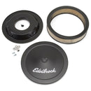 Edelbrock Air Cleaner Pro-Flo Series Round Steel Top Paper Element 14In Dia X 3 75In Dropped Base-10