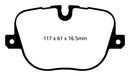 EBC 10-12 Land Rover Range Rover 5.0 Supercharged Greenstuff Rear Brake Pads-11