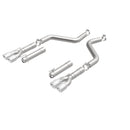 MagnaFlow Axle-Back, SS, 3in, Quad Split Rear 3.5 Tips 2015 Dodge Challenger incl SRT Hellcat-30