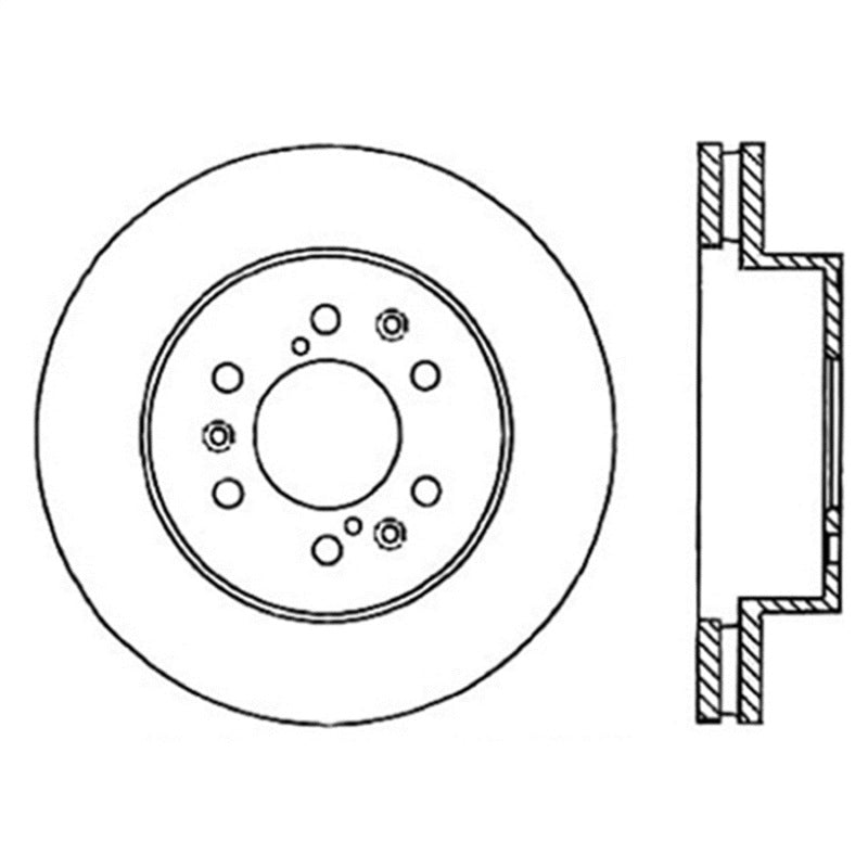 StopTech Power Slot 07 Chevrolet Tahoe Front Right Rotor - 0