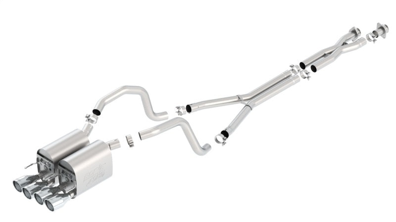 Borla 05-08 Chevrolet Corvette Coupe/Convertible 2dr 6.2L 8cyl AT/MT 6spd ATAK SS Catback Exhaust - 0