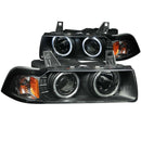 ANZO 1992-1998 BMW 3 Series E36 Projector Headlights w/ Halo Black (CCFL) G2-1
