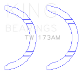 King Engine Bearings 4G63/4G64 7 Bolt EVO V-IX Thrust Washer Set - 0