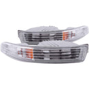 ANZO 1994-1997 Acura Integra Euro Parking Lights Chrome w/ Amber Reflector-1