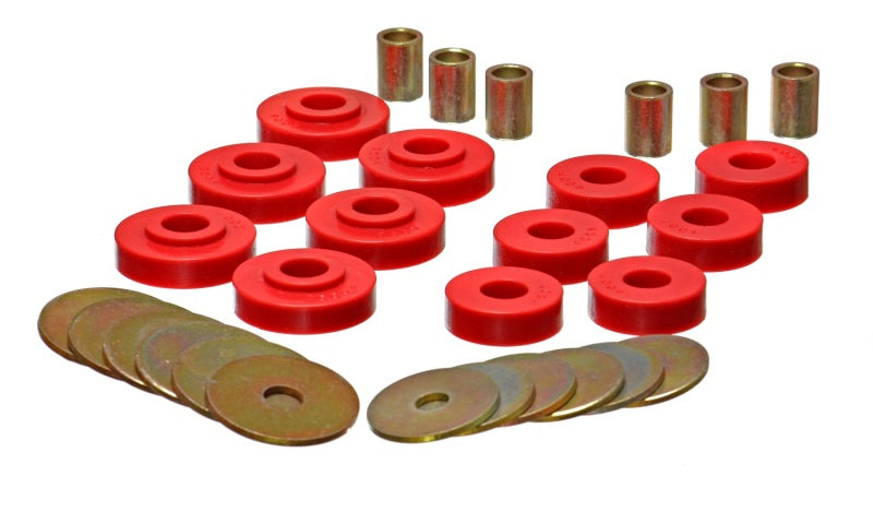 Energy Suspension GM Corvette Red Body Mount Set - 0