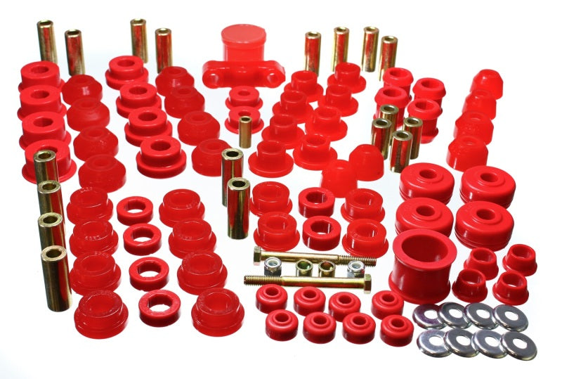 Energy Suspension 88-91 Honda Civic/CRX Red Hyper-Flex Master Bushing Set - 0