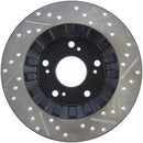 StopTech 00-09 S2000 Slotted & Drilled Right Rear Rotor-8