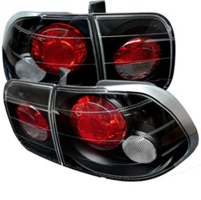 Spyder Honda Civic 96-98 4Dr Euro Style Tail Lights Black ALT-YD-HC96-4D-BK - 0