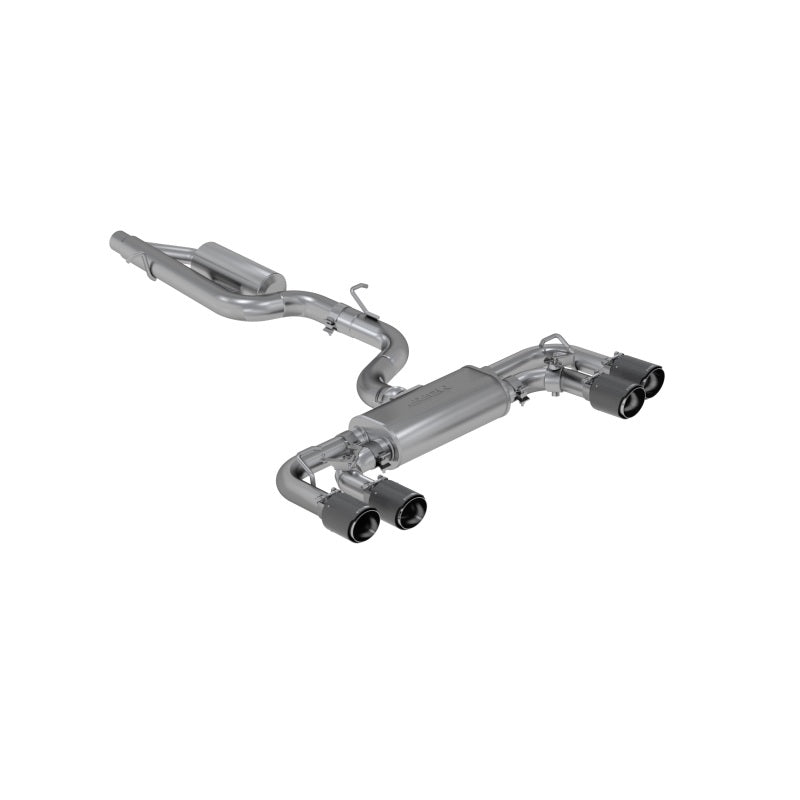 MBRP 15-19 VW Golf R 3 in Cat Back w/ 4 in OD Quad Carbon Fiber Tips - T304 - 0