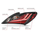 ANZO 10-13 Hyundai Genesis 2DR LED Taillights Smoke-15