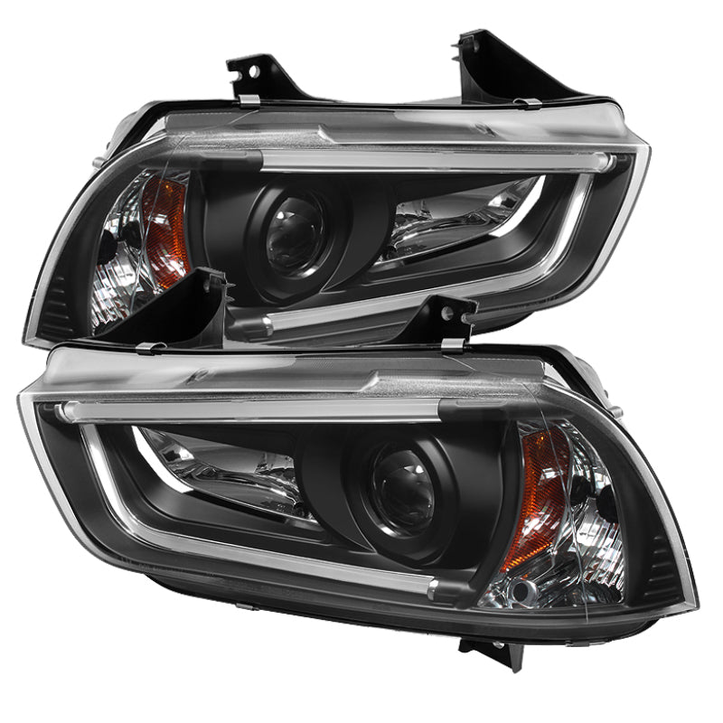 Spyder Dodge Charger 11-14 Projector Headlights Xenon/HID- Light DRL Blk PRO-YD-DCH11-LTDRL-HID-BK - 0