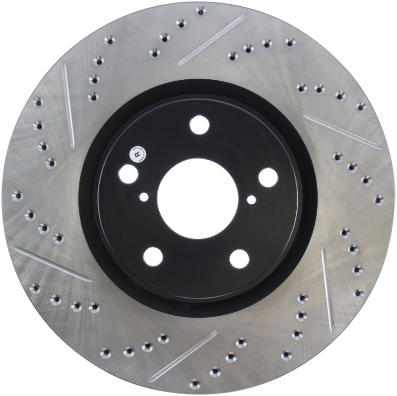 StopTech 5/93-98 Toyota Supra Turbo Right Front Slotted & Drilled Rotor - 0