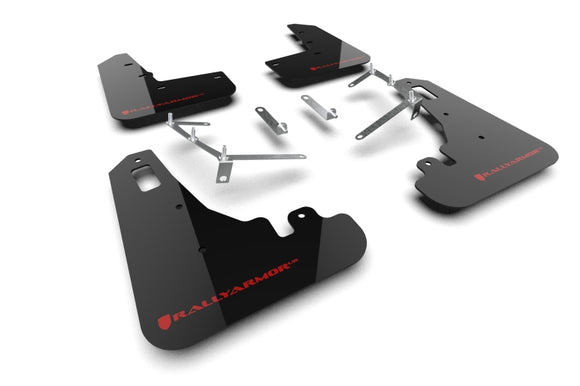 Rally Armor 22-26 Subaru BRZ / Toyota GR86 Black UR Mud Flap w/Red Logo