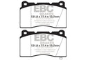 EBC 09+ Hyundai Genesis Coupe 2.0 Turbo (Brembo) Yellowstuff Front Brake Pads-6