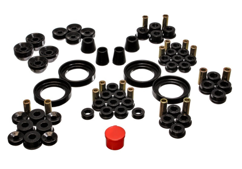 Energy Suspension 92-96 Honda Prelude Black Hyper-Flex Master Bushing Set - 0