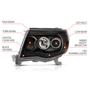 ANZO 2005-2011 Toyota Tacoma Projector Headlights w/ Halo Black-15