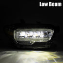 AlphaRex 16-20 Toyota Tacoma NOVA LED Projector Headlights Plank Style Black w/Activation Light-7
