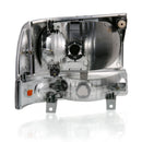 ANZO 2000-2004 Ford Excursion Crystal Headlight w/ Corner Light Black Amber (w/o Bulb)-2