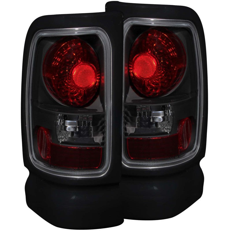 ANZO 1994-2001 Dodge Ram Taillights Dark Smoke - 0