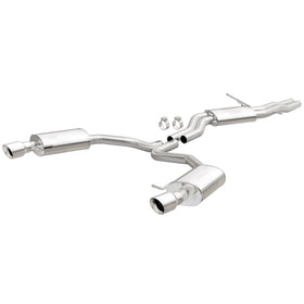MagnaFlow Sys C/B 12-15 Audi A6 / A7 3.0L V6 SS 2.5in Dual Split Rear Ext 4in Tips - 0