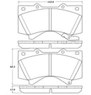 StopTech 07-17 Toyota Tundra Street Performance Front Brake Pads-3