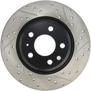 StopTech Power Slot 09-10 Audi A4/A4 Quattro / 08-10 A5 / 10 S4 Rear Left Drilled & Slotted Rotor-6
