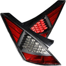 ANZO 2003-2005 Nissan 350Z LED Taillights Black-2