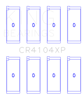 King Engine Bearings Audi/VW 83-03 1.6L/1.8L/2.0L Performance Rod Bearing Set - Size STD