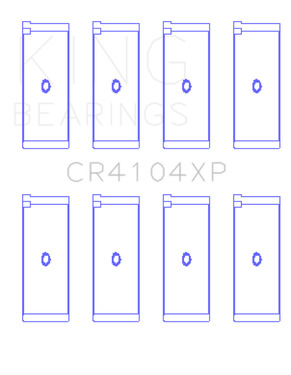 King Engine Bearings Audi/VW 83-03 1.6L/1.8L/2.0L Performance Rod Bearing Set - Size +0.25mm