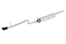 Borla 12-16 Jeep Wrangler V6 4WD Dirt Sport Cat-Back 2.5in Single Square Rolled Angle Cut Rear-2