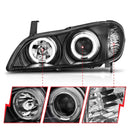 ANZO 2000-2004 Infiniti I30 Projector Headlights w/ Halo Black-14