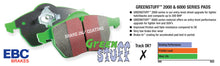 Load image into Gallery viewer, EBC 06-13 Audi A3 2.0 Turbo (Girling rear caliper) Greenstuff Front Brake Pads