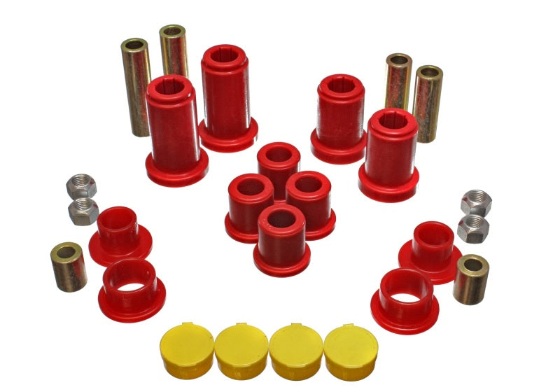 Energy Suspension 99-07 General Motors (Various) Red Front End Control Arm Bushing Set - 0