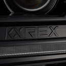 AlphaRex 12-15 Toyota Tacoma LUXX LED Projector Headlights Plank Style Black w/DRL-6