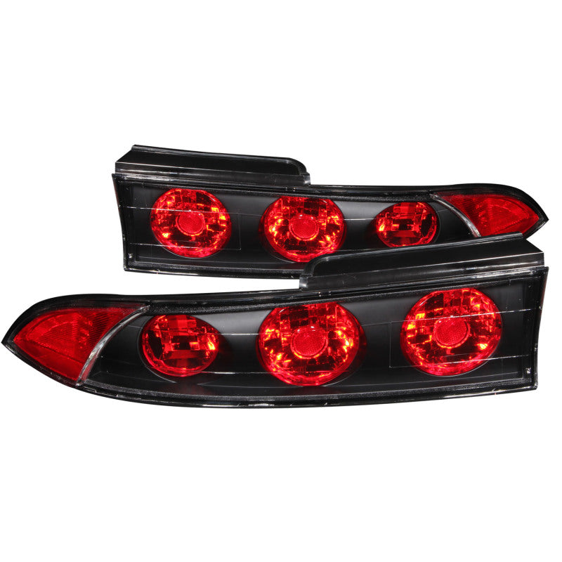 ANZO 1995-1999 Mitsubishi Eclipse Taillights Black - 0