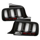 Spyder 05-09 Ford Mustang (White Light Bar) LED Tail Lights - Black ALT-YD-FM05V3-LED-BK-1