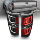 ANZO 2009-2013 Ford F-150 LED Taillights Black-3