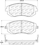 StopTech Street Touring 03-05 WRX/ 08 WRX Front Brake Pads-1