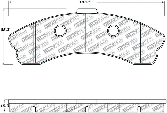 StopTech Performance 06-09 Chevrolet Corvette Z06 Front Brake Pads