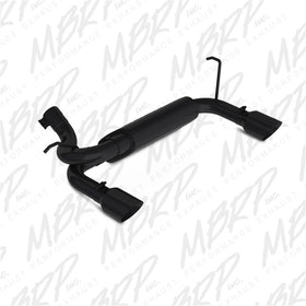 MBRP 07-14 Jeep Wrangler/Rubicon 3.6L/3.8L V6 Axle-Back Dual Rear Exit Black Performance Exhaust Sys - 0
