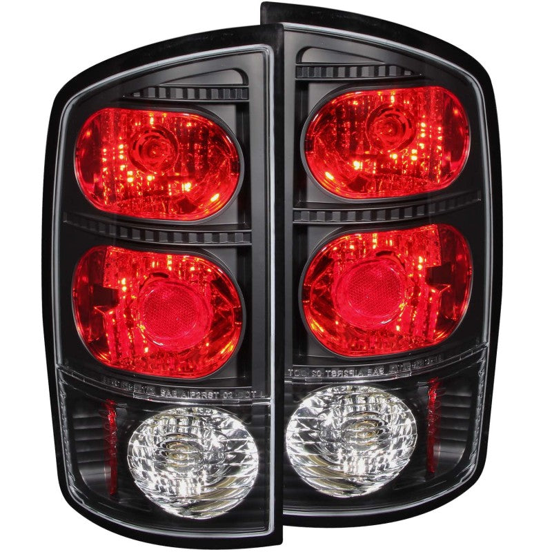 ANZO 2002-2005 Dodge Ram 1500 Taillights Black - 0